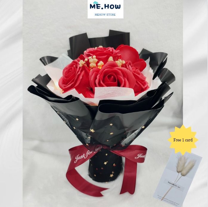 7 stalks 5 layers Rose Flower Bouquet Gift / Jambak Bunga Ros / 玫瑰花束,  Furniture & Home Living, Home Decor, Artificial Plants & Flowers on  Carousell