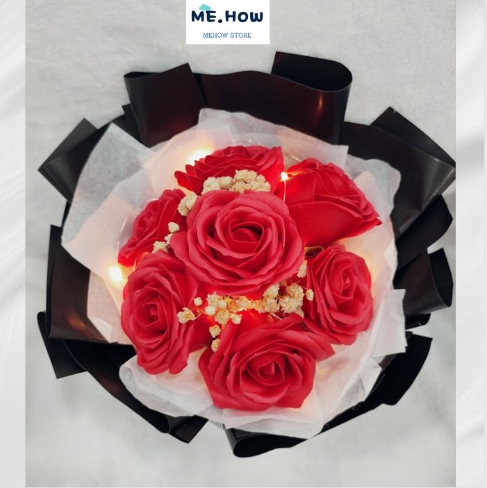 7 stalks 5 layers Rose Flower Bouquet Gift / Jambak Bunga Ros / 玫瑰花束,  Furniture & Home Living, Home Decor, Artificial Plants & Flowers on  Carousell