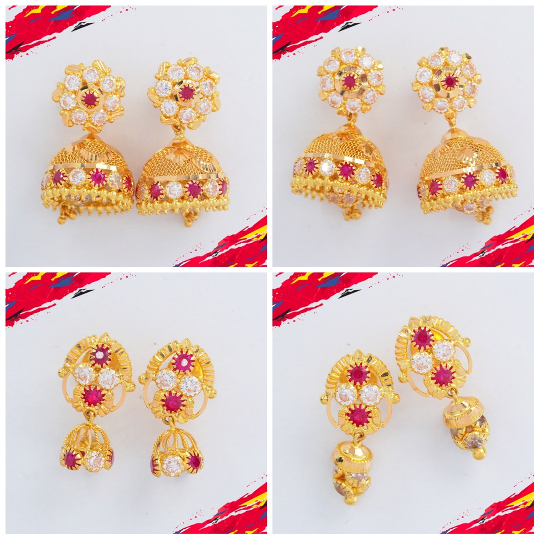 Gold earrings hotsell new fashion