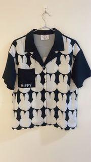 米飛兔短袖花襯衫