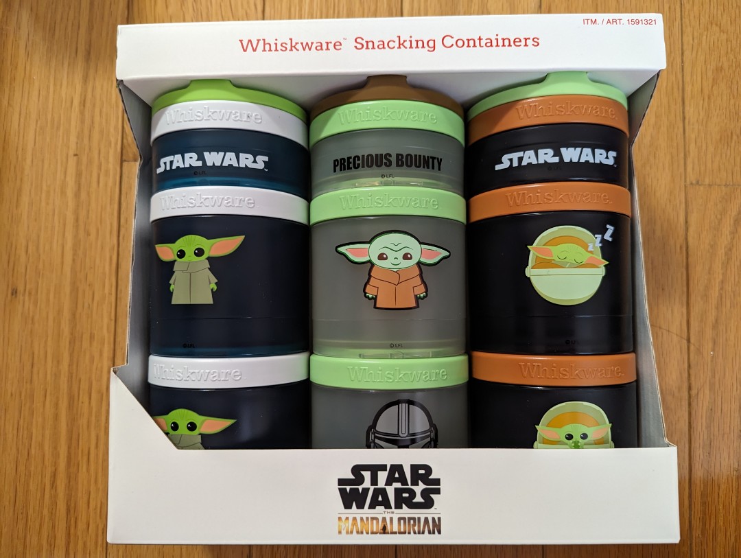 Whiskware Mandalorian Stackable Snack Containers, Mandalorian
