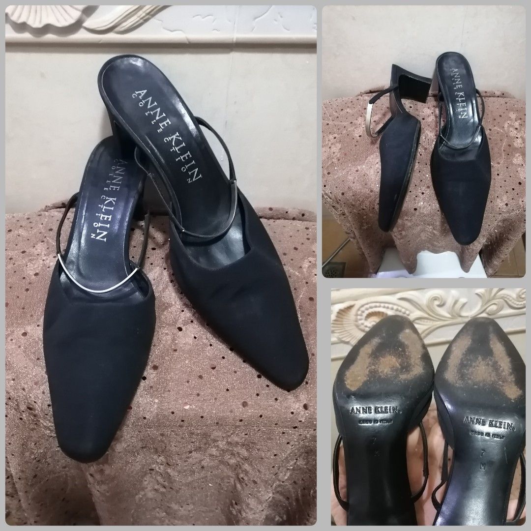 ANNE KLEIN MULES Women s Fashion Footwear Heels on Carousell