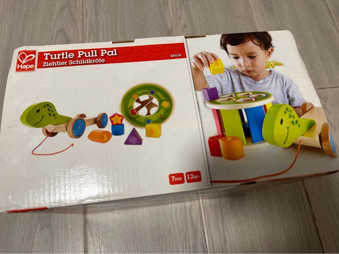 Hape turtle pull pal deals