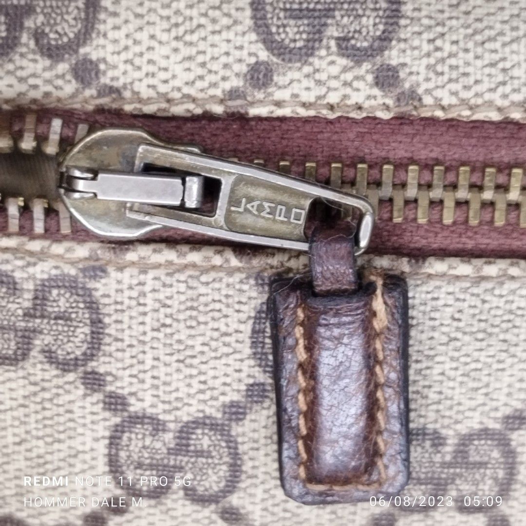 Ykk zipper on gucci bag clearance