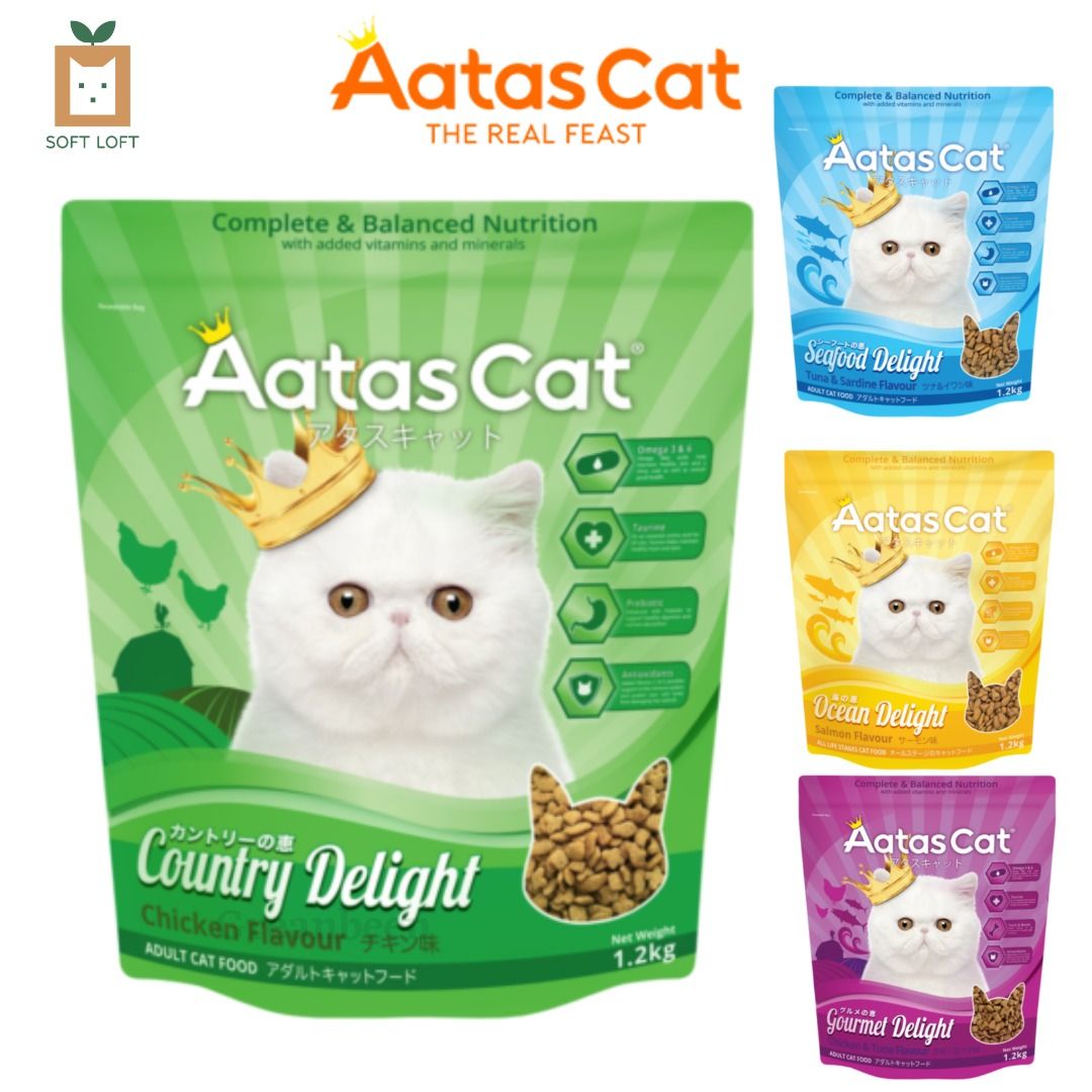 AATAS CAT DELIGHT CAT FOOD CAT DRY FOOD Chicken Tuna Salmon Sardine
