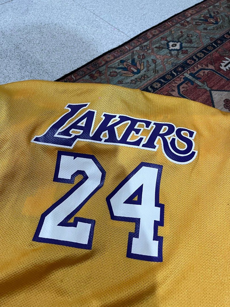 Adidas Kobe Bryant #24 Los Angeles LA Lakers Jersey Purple Gold XL