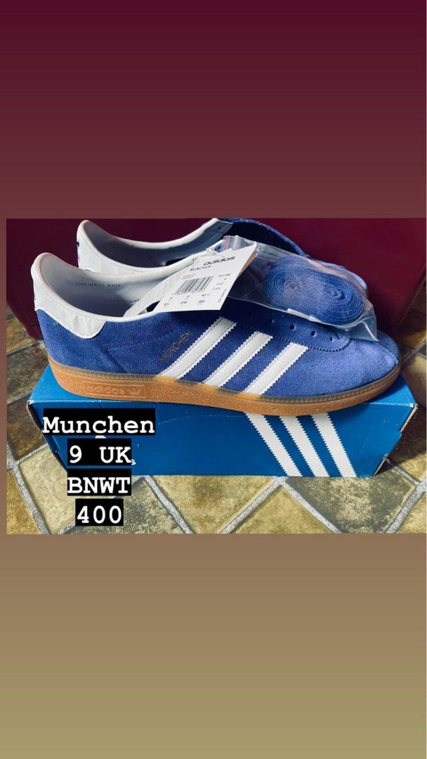 Adidas munchen sales blue and white