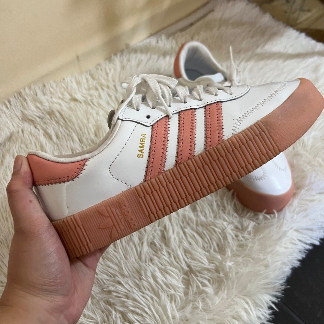 Adidas originals samba rose trainers in rose gold online