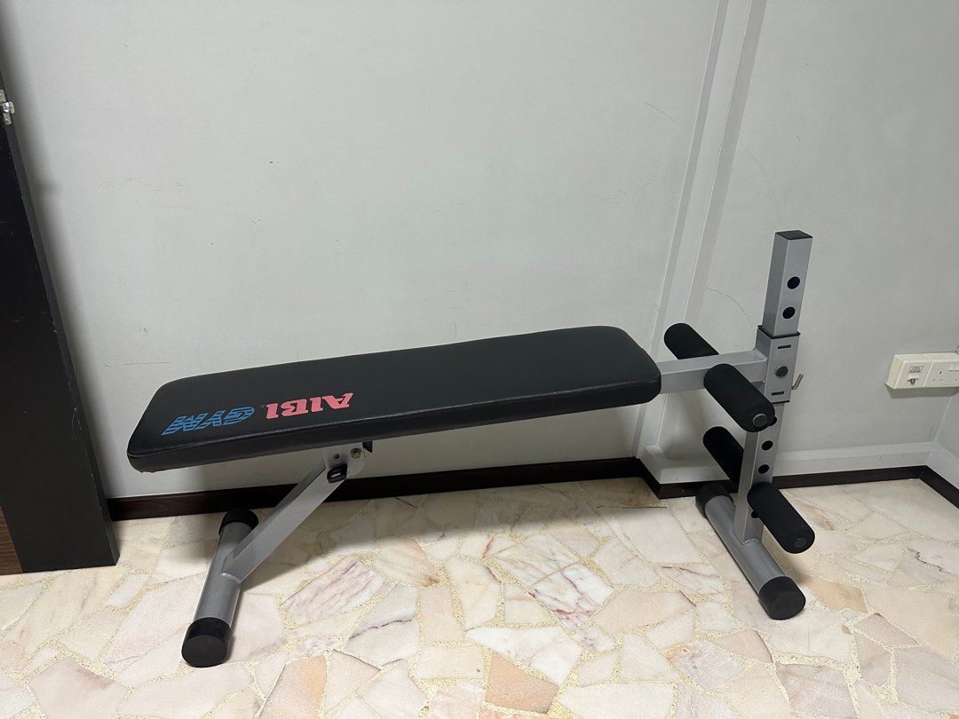Aibi Adjustable Flat Sit Up Bench Sports Equipment Exercise