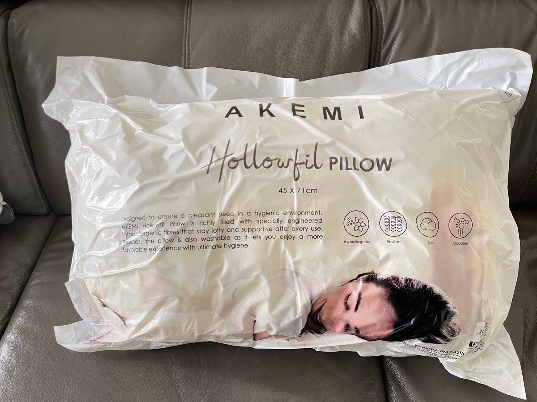 Akemi Hollowfil Pillow, Furniture & Home Living, Bedding & Towels on