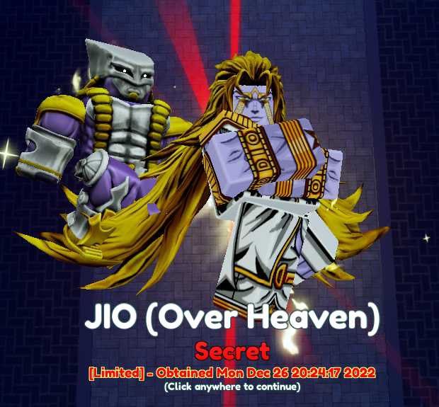 How To Get *DIO OVER HEAVEN* In Anime Mania 