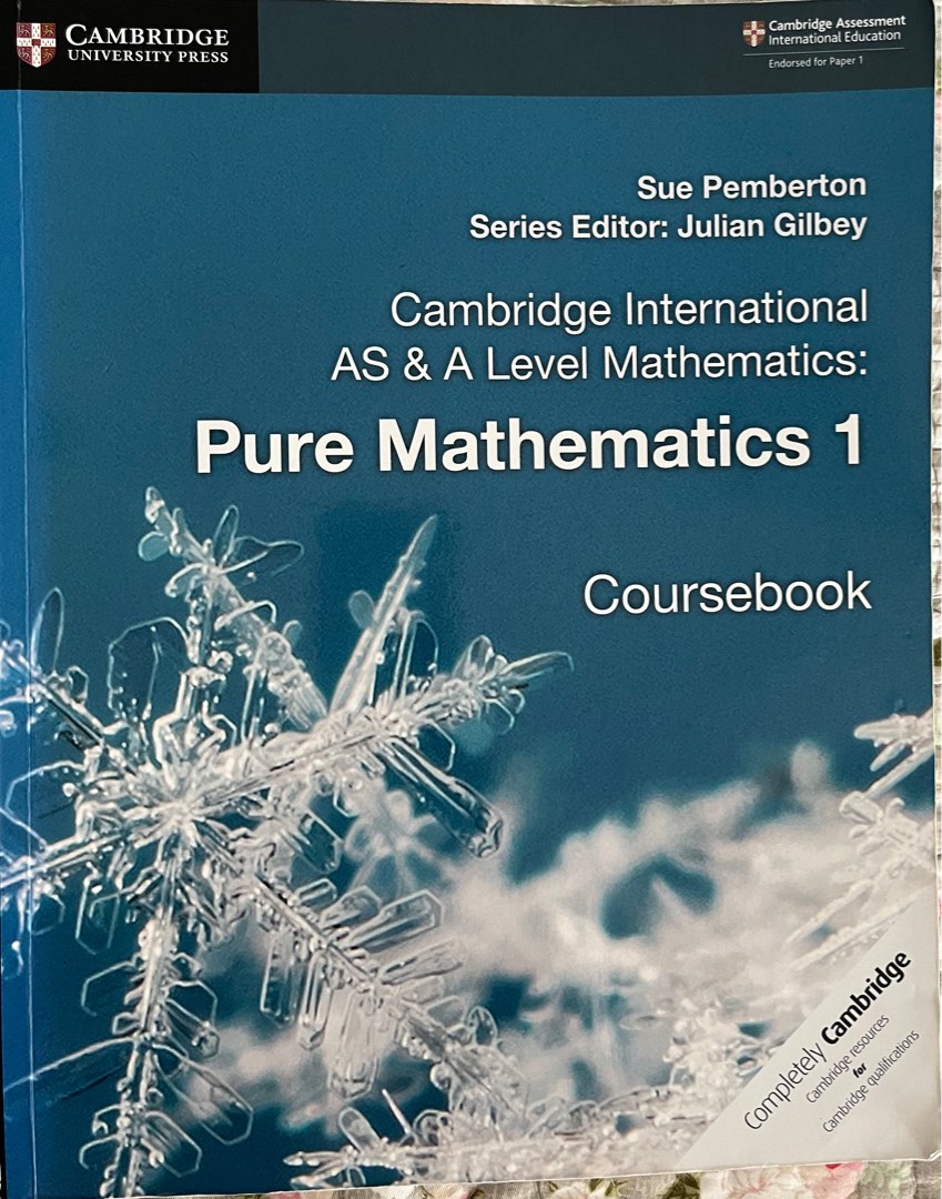 AS & A level Pure Mathematics 1 Coursebook, Hobbies & Toys, Books ...