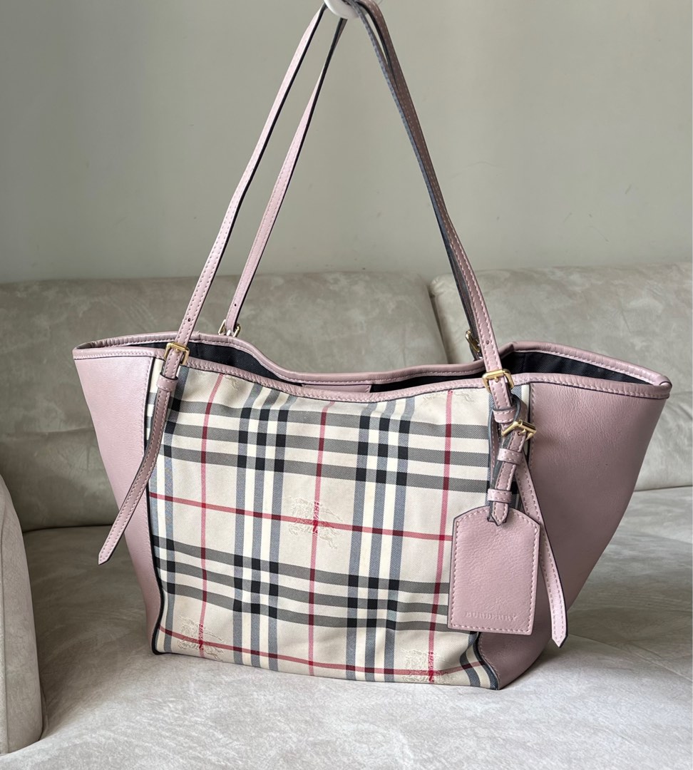 authentic burberry tote bag