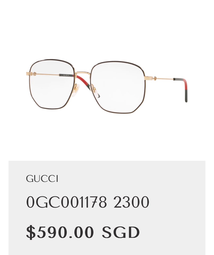 Authentic Gucci Eyewear, Men's Fashion, Watches & Accessories, Sunglasses & Eyewear on Carousell