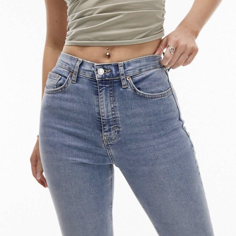 Authentic Topshop Jamie Blue Wash Jeans, Women's Fashion, Bottoms