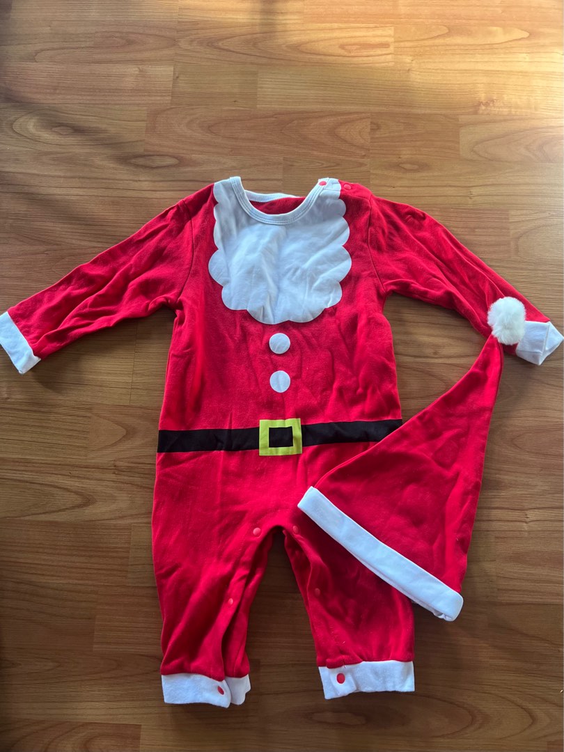 Baby Santa Costume, Babies & Kids, Babies & Kids Fashion on Carousell