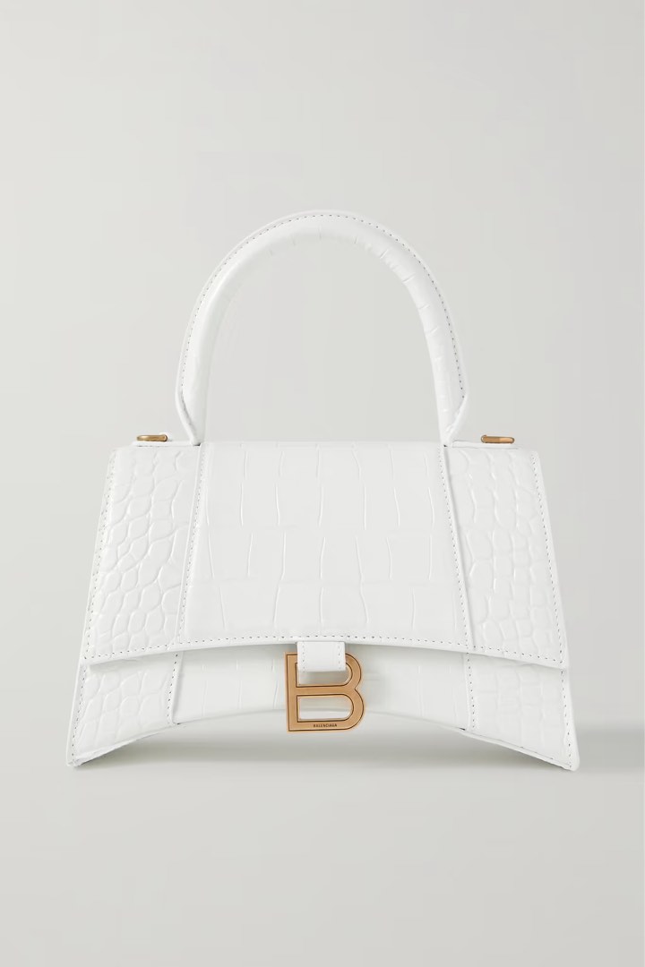 White balenciaga hourglass bag online