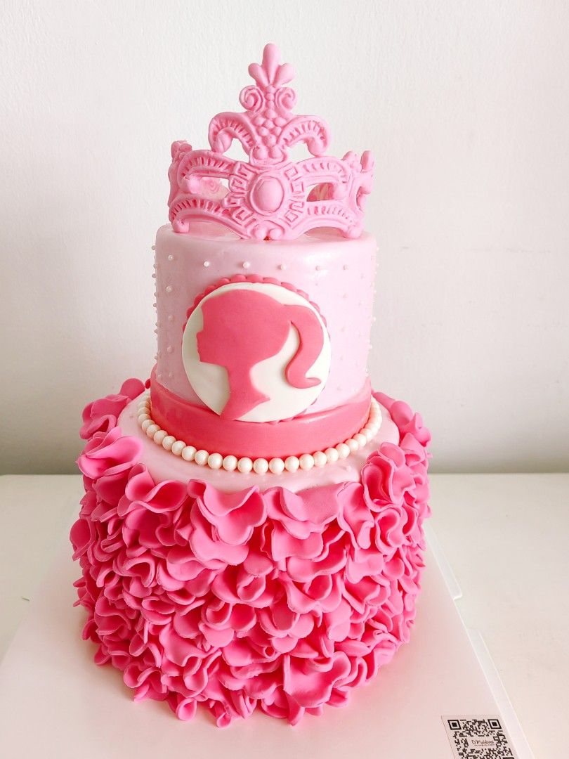 Order Sparkly Barbie Cake Online, Price Rs.999 | FlowerAura