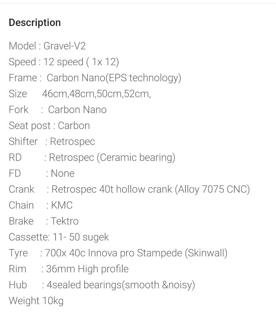 mudah basikal road bike