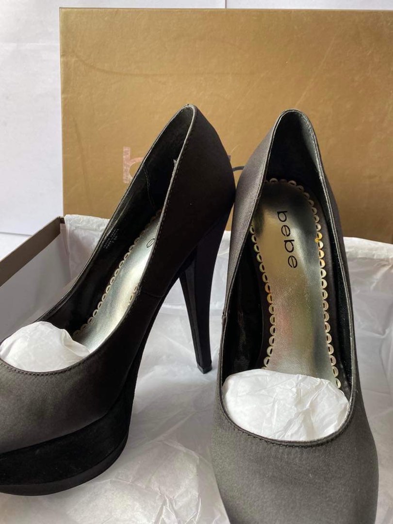 Bebe black 2025 heels