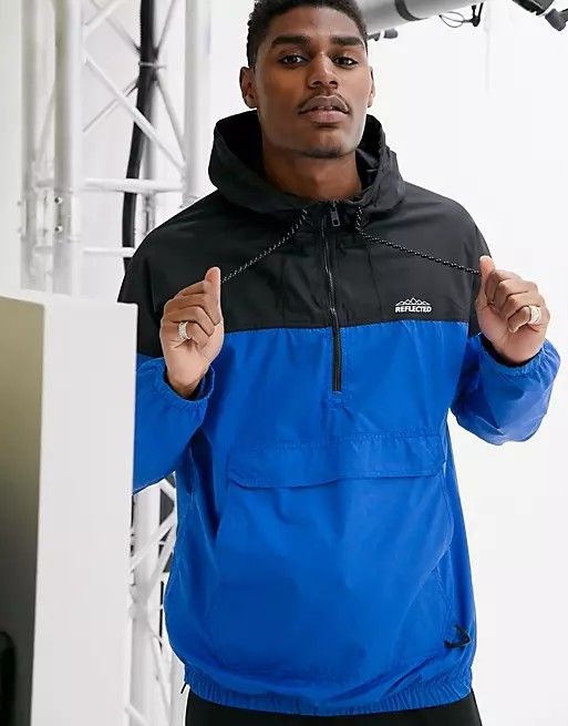 Bershka overhead cheap windbreaker