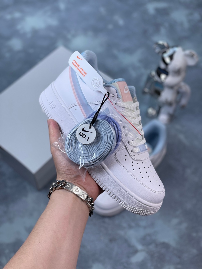 BINB Nike Air Force1 Low White pink blue
