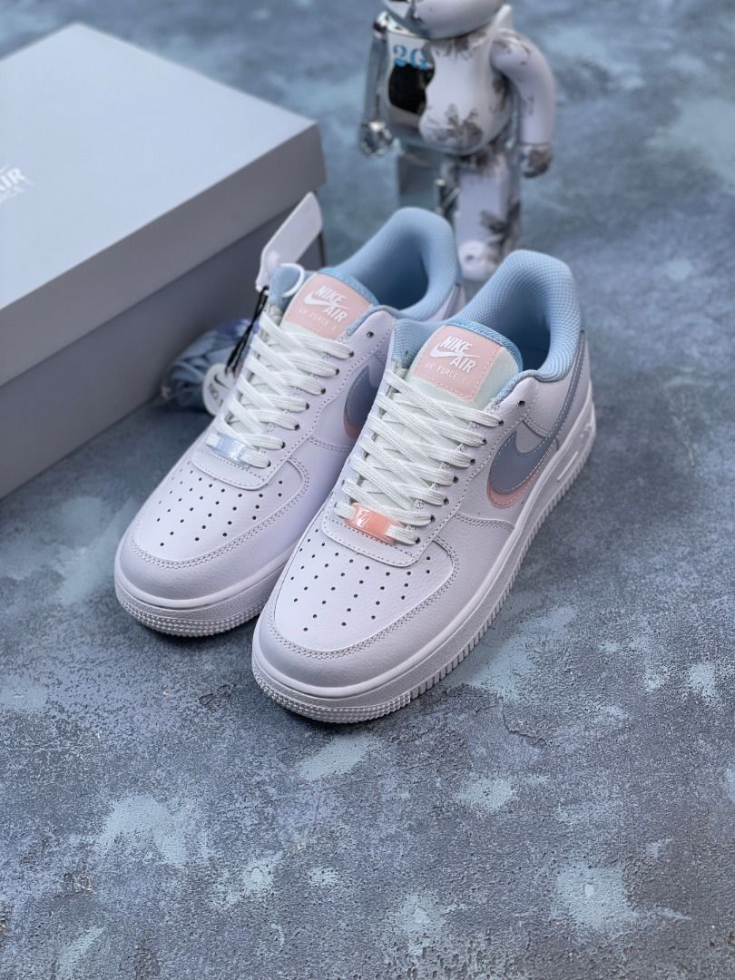 Nike Air Force 1 LV8 KSA 3-D Glasses Shoes Size 3Y CJ7160-100 White Pink  Blue