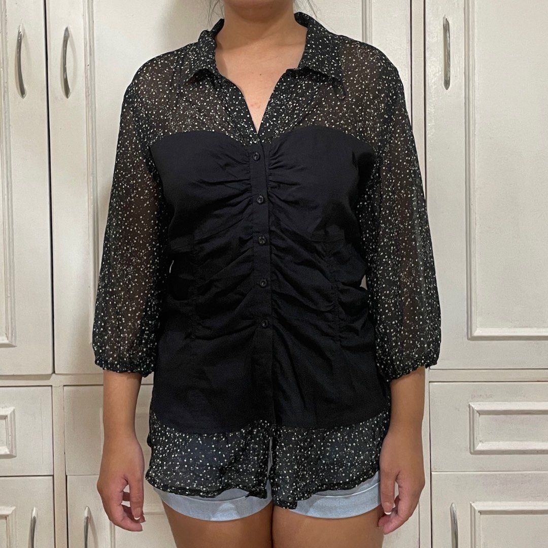 Black Corset Top, Women's Fashion, Tops, Blouses on Carousell