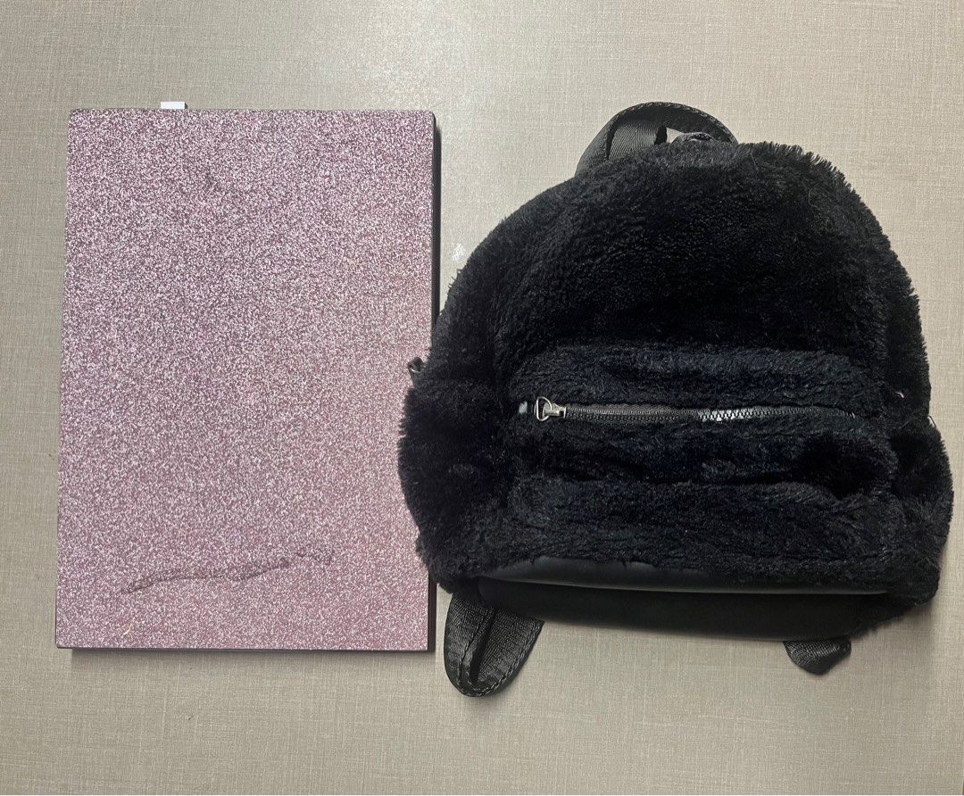 Furry mini backpack sale
