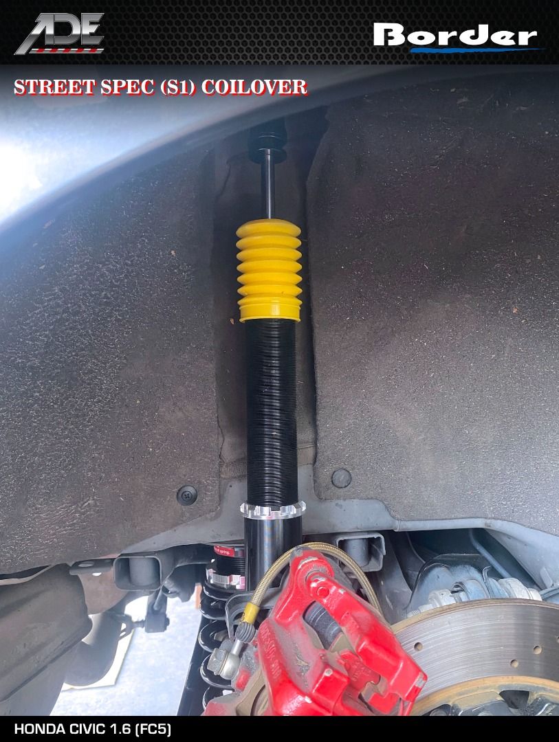 BORDER STREET SPEC (S1) COILOVER ON HONDA CIVIC 1.6 (FC5), Car ...
