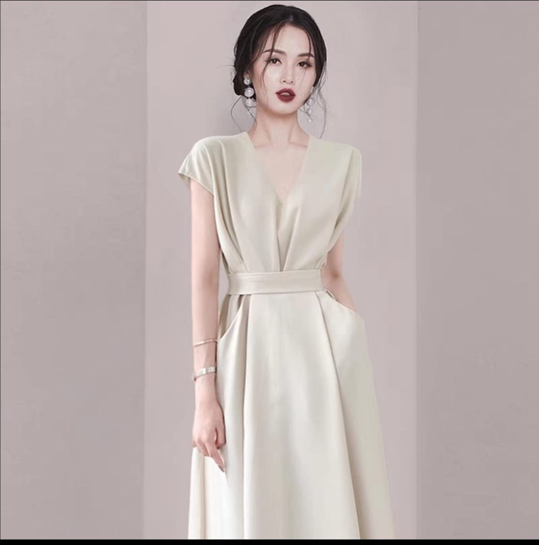 Beige sales brand dresses