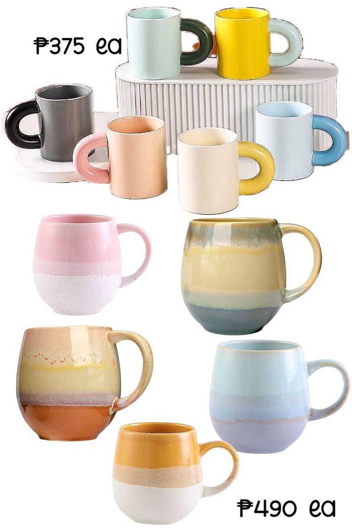 Brand New Unique Ceramic Mugs (Category: Coffee & Tea Tableware) located in Taguig. Submitted by greenstudioph (Listing ID 1247699807, Image 3). Description: Kindly message us for more details :) .