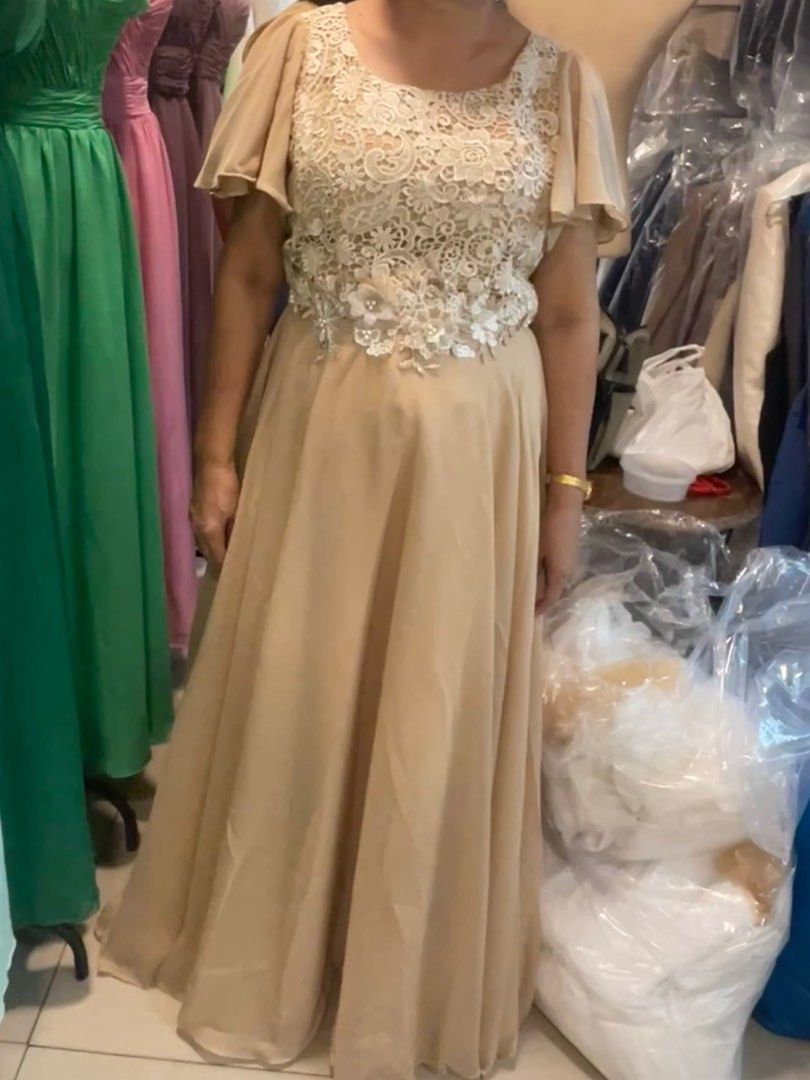 Brown (Mocha) Mother / ninang gown (Category: Evening dresses & gowns) located in Pateros City. Submitted by aamorree (Listing ID 1247635428, Image 3). Description: .