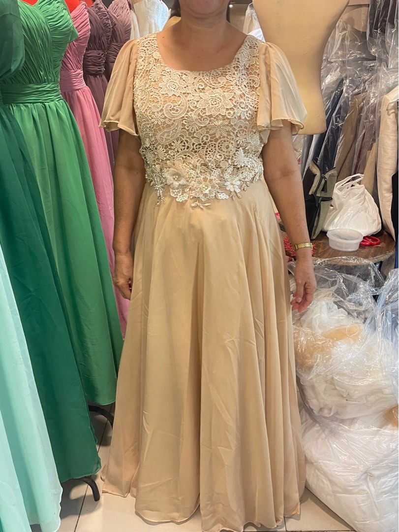 Brown (Mocha) Mother / ninang gown (Category: Evening dresses & gowns) located in Pateros City. Submitted by aamorree (Listing ID 1247635428, Image 2). Description: .
