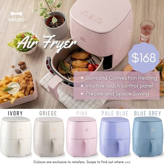 BRUNO Compact Air Fryer - Pale Blue