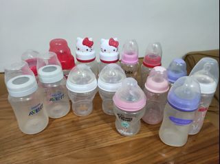 Bundle Feeding bottles avent, lansinoh, nuk, nuby,tommee, etc.