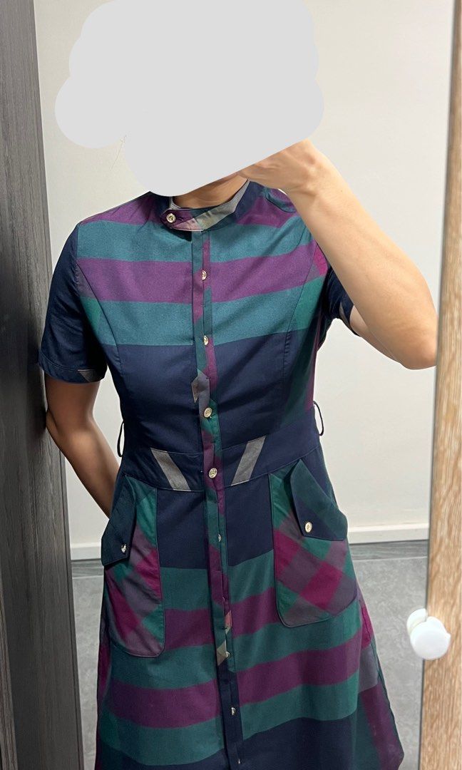 FINAL SALE BURBERRY Shirt Dress Women s Fashion Dresses