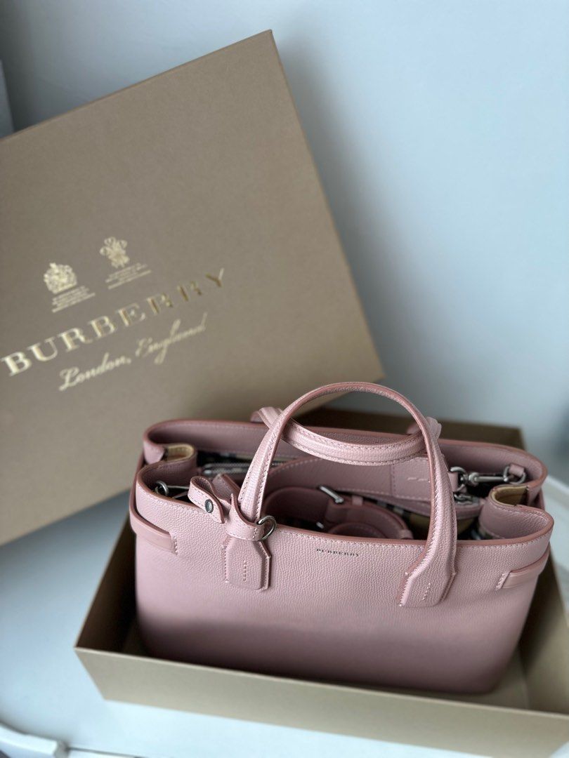 Burberry Dusty Rose Pink New Banner Tote Bag