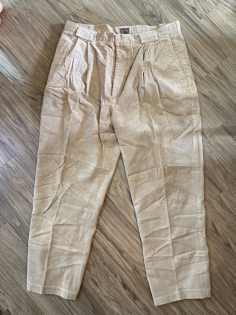 Calvin Klein Corduroy Pants Men s Fashion Bottoms Trousers on