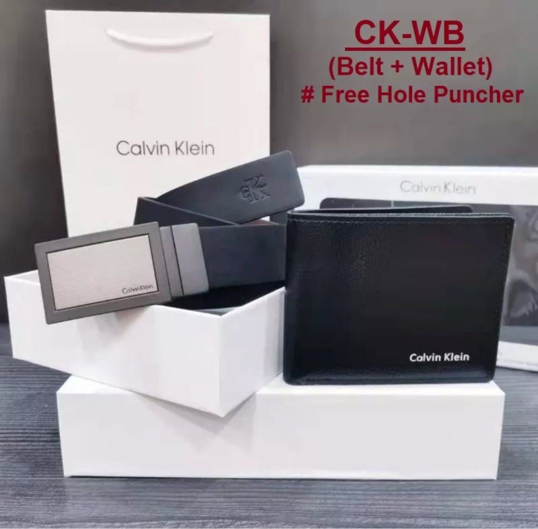 CALVIN KLEIN SET WALLET BELT