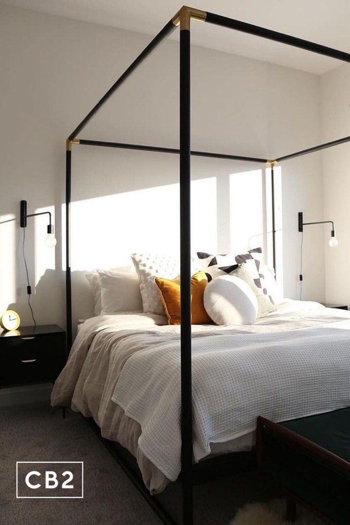 Cb2 frame canopy bed discount