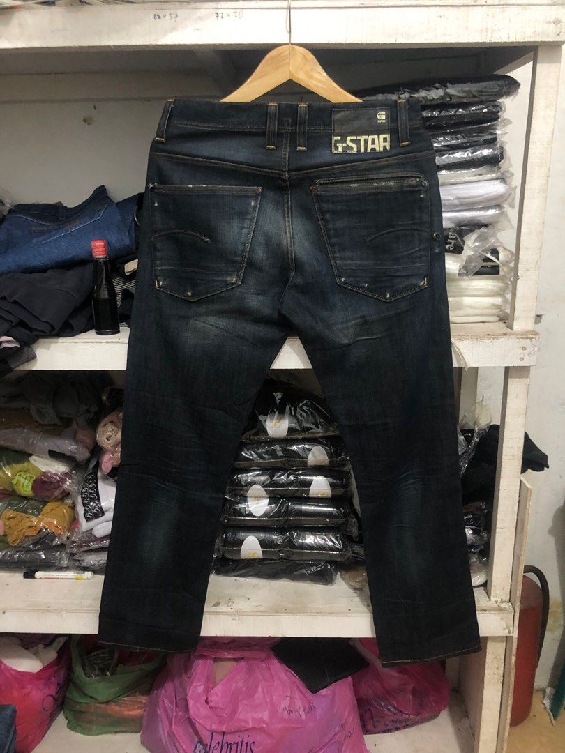 Celana jeans G-STAR RAW, Fesyen Pria, Pakaian Bawahan di Carousell