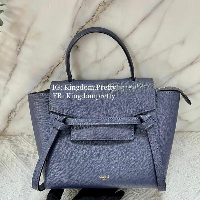 Pre-order Celine Belt Bag Micro Size Dark Blue, Luxury, Bags & Wallets on  Carousell