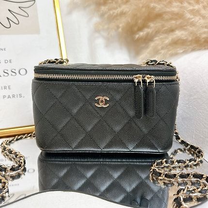 Chanel 22s small hobo bag black caviar, Luxury, Bags & Wallets on Carousell