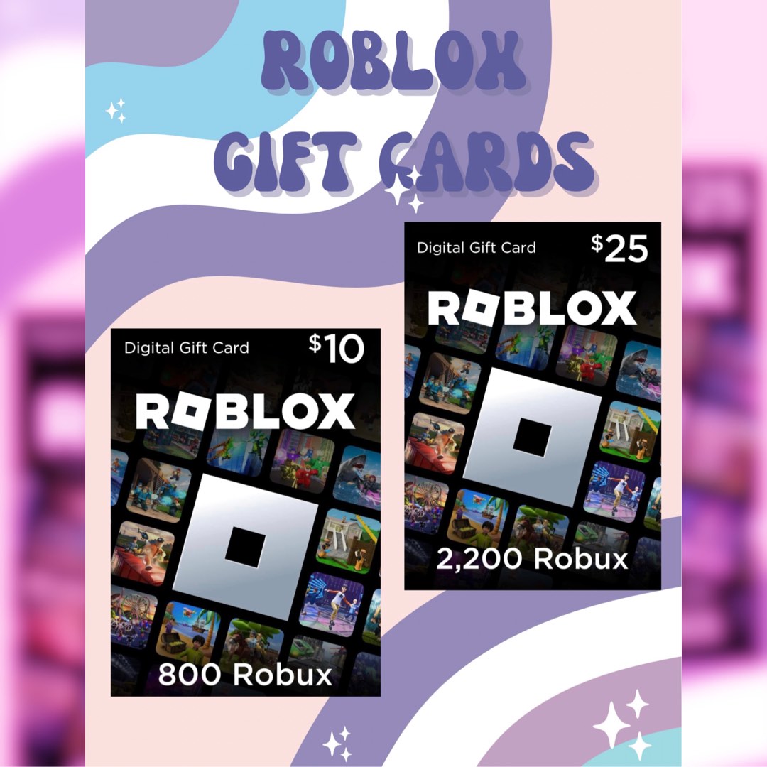 CHEAPEST] Roblox Robux Top Up, Robux Game Card, Robux Gift Card, 10USD