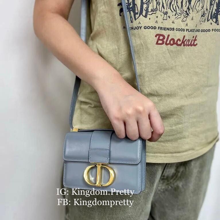 Christian Dior 30 Montaigne Small Flap Bag - Blue Shoulder Bags, Handbags -  CHR363109