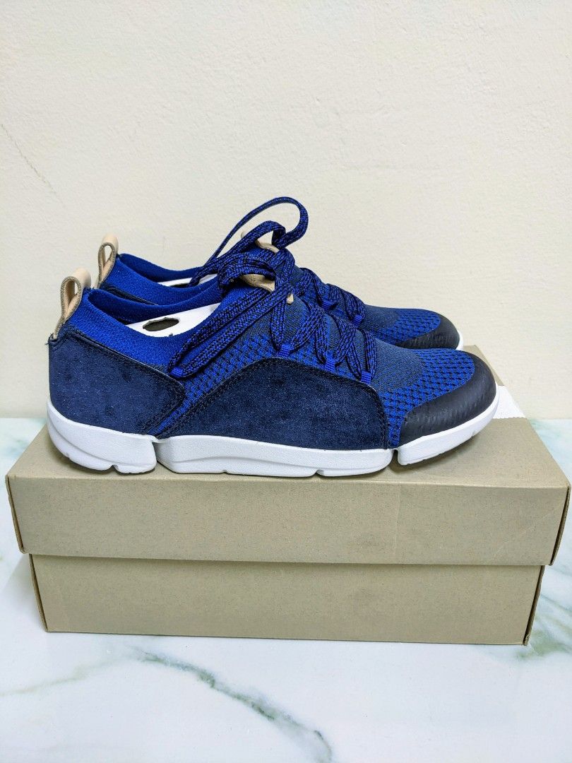 Clarks Women Tri Amelia Navy Combi Women s Fashion Footwear