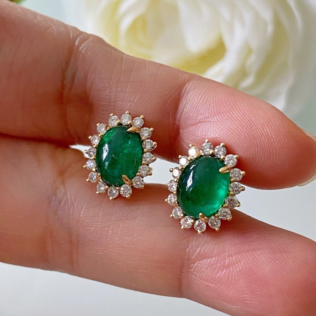 CLASSIC emerald earrings Women s Fashion Jewelry Organisers