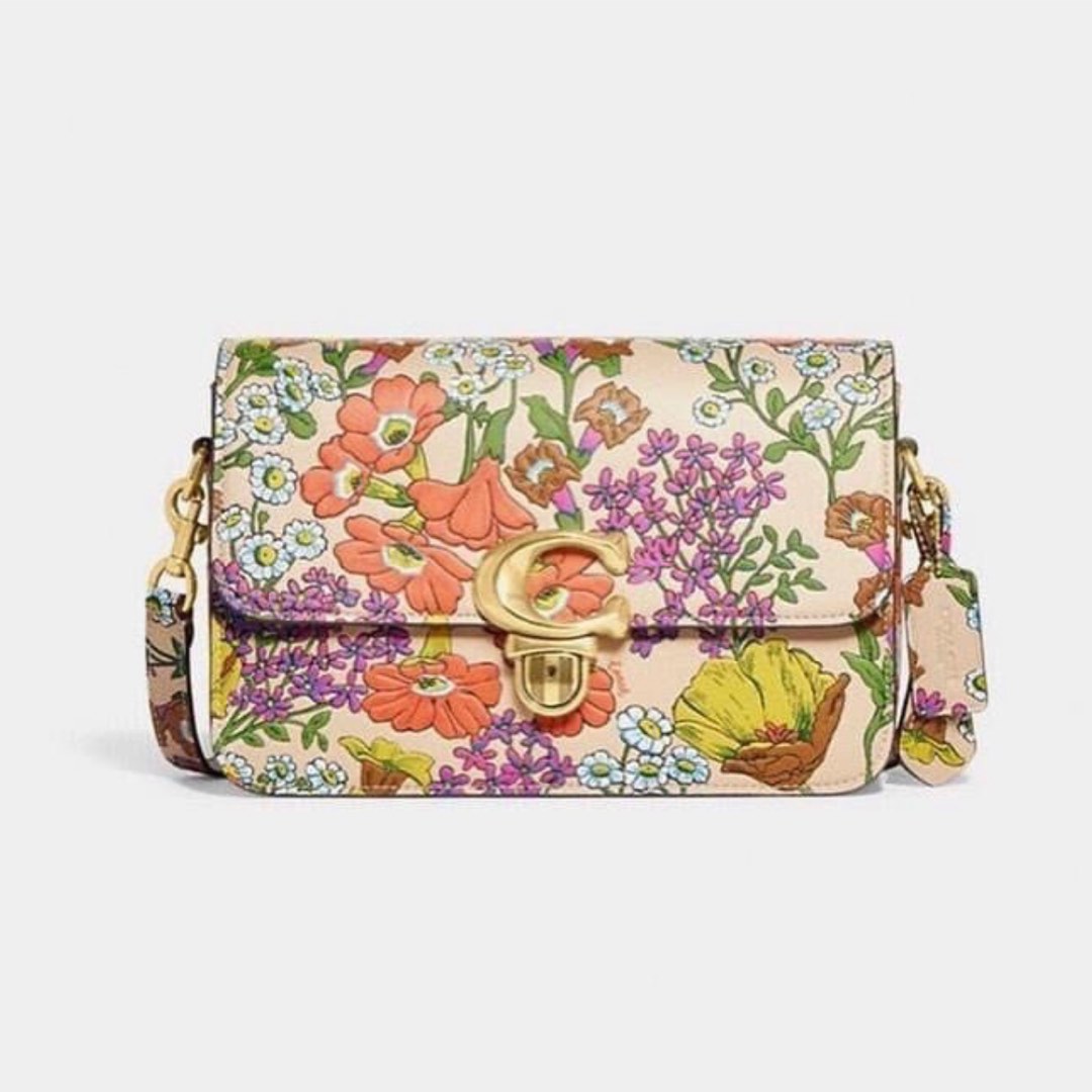 Coach Studio shoulder bag with floral print Women s Fashion Bags