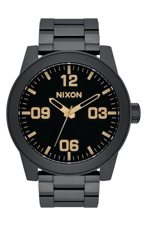 Matte black and outlet gold watch